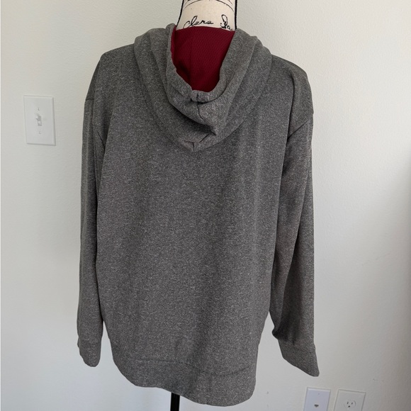 FC Barcelona Gray Marron Hoodie Kangaroo Pocket Sz Xl Fanatic soccer Streetwear - Picture 11 of 13